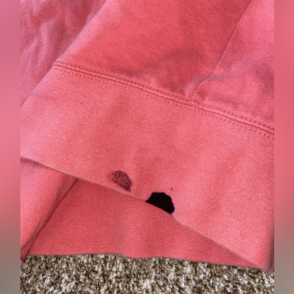 American Eagle men’s salmon colored hoodie size small - Picture 4 of 5